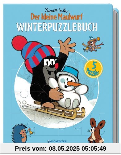 Winterpuzzlebuch - Der kleine Maulwurf: 5 Puzzles