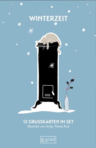 Winterzeit: 12 Grusskarten im Set