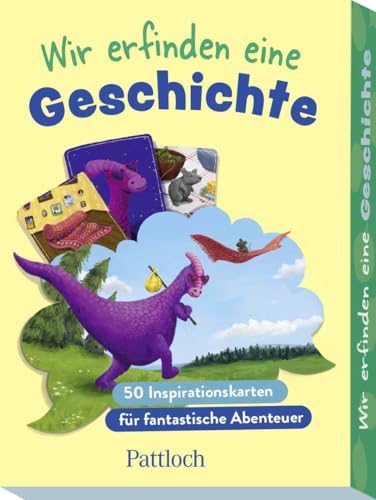 Wir erfinden eine Geschichte: 50 Inspirationskarten für fantastische Abenteuer | Kreatives Erzählspiel ab 10 Jahren | Das perfekte Geschenk für Grundschulkinder (Kartensets für Kinder, Band 6) von Pattloch Geschenkbuch