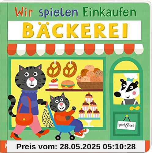 Wir spielen Einkaufen: Bäckerei: Förderliches Spiel- und Mitmachbuch ab 2 Jahren