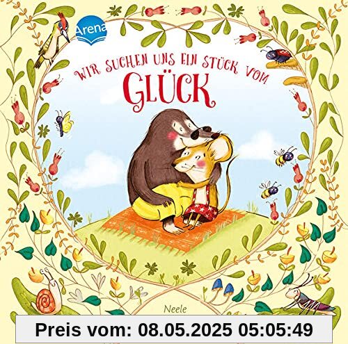 Wir suchen uns ein Stück vom Glück: Ein Bilderbuch über Gefühle für Kinder ab 3 Jahren – im handlichen Format mit hochwertiger Prägung und Veredelung