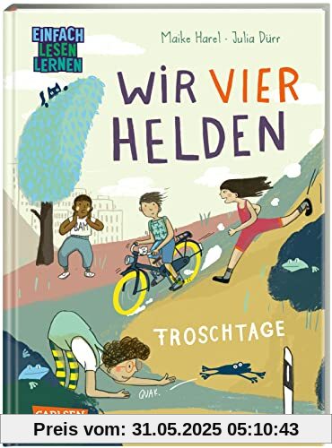 Wir vier Helden: Froschtage: Einfach lesen lernen | Warmherziges Kinderbuch für Leseanfänger*innen ab 6 Jahren über Freundschaft und Inklusion