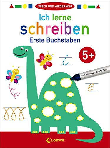 Wisch und wieder weg - Ich lerne schreiben 5+: Erste Buchstaben und Schwungübungen zur Förderung der Feinmotorik ab 5 Jahre. Mit abwischbarem Stift Wisch und wieder weg - Ich lerne schreiben 5+: Erste Buchstaben und Schwungübungen zur Förderung der Feinmotorik ab 5 Jahre. Mit abwischbarem Stift