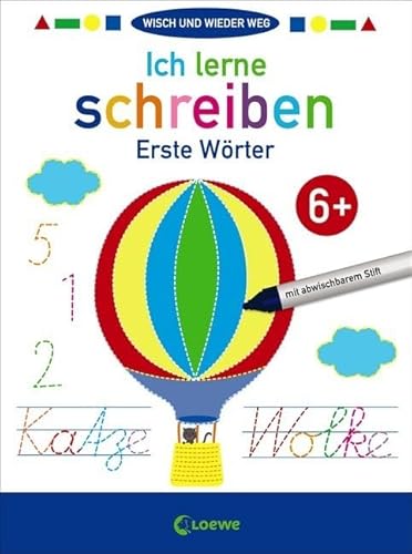 Wisch und wieder weg - Ich lerne schreiben 6+: Erste Wörter und Schwungübungen zur Förderung der Feinmotorik ab 6 Jahre. Mit abwischbarem Stift Wisch und wieder weg - Ich lerne schreiben 6+: Erste Wörter und Schwungübungen zur Förderung der Feinmotorik ab 6 Jahre. Mit abwischbarem Stift