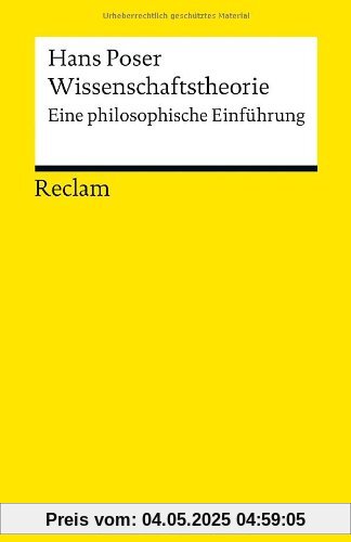 Wissenschaftstheorie: Eine philosophische Einführung Wissenschaftstheorie: Eine philosophische Einführung