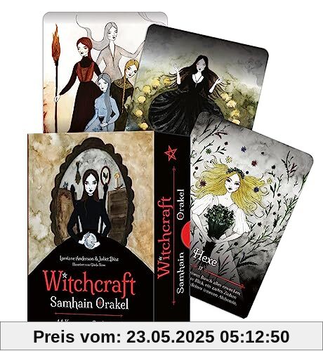 Witchcraft Samhain Orakel: 44 Karten mit Begleitbuch - Magische Orakelkarten für moderne Hexen zu Halloween - Deutsche Ausgabe von Seasons of the Witch Samhain Oracle