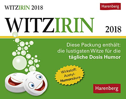 Witzirin Tagesabreißkalender 2023. Lachen ist die beste Medizin: Tägliche Witze in einem originellen kleinen Kalender in einer Tablettenschachtel. ... lustigsten Witze für die tägliche Dosis Humor