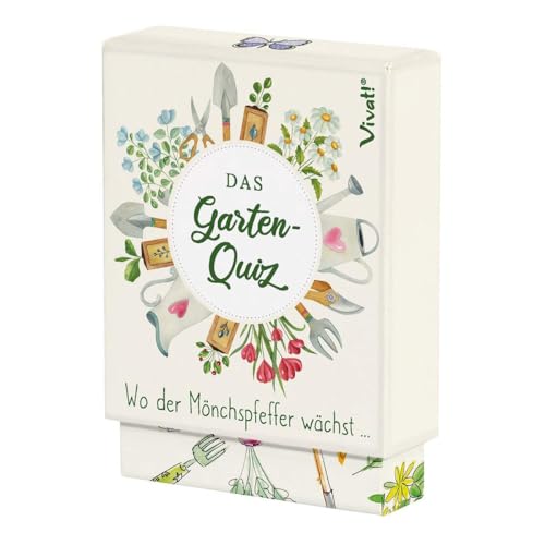 »Wo der Mönchspfeffer wächst...« – Das Garten-Quiz: 50 Karten, 7 × 10 cm, farbig bedruckt, in Box mit Stülpdeckel, 8,5 × 10,5 × 3 cm von St. Benno Verlag GmbH