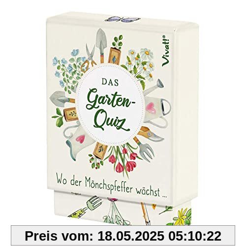 »Wo der Mönchspfeffer wächst...« – Das Garten-Quiz: 50 Karten, 7 × 10 cm, farbig bedruckt, in Box mit Stülpdeckel, 8,5 × 10,5 × 3 cm