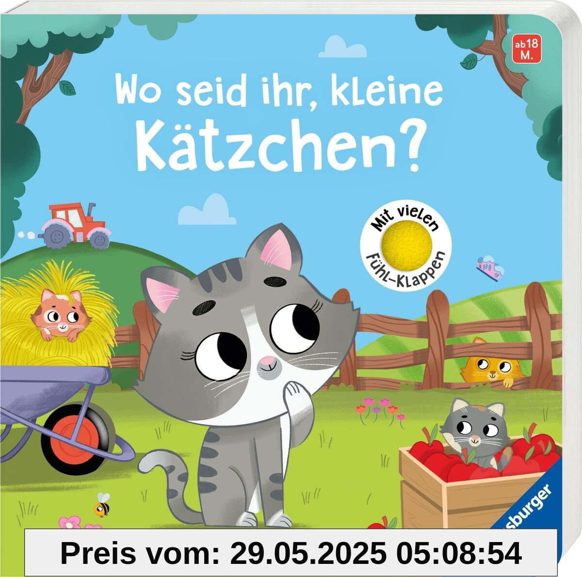 Wo seid ihr, kleine Kätzchen? Spielbuch mit vielen Stoff-Klappen, Kinderbuch ab 18 Monaten, Pappbilderbuch Wo seid ihr, kleine Kätzchen? Spielbuch mit vielen Stoff-Klappen, Kinderbuch ab 18 Monaten, Pappbilderbuch