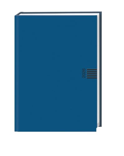 Wochen-Cheftimer A5, blau 2026: Blauer Terminkalender mit Wochenkalender. Buch-Kalender mit Lesebändchen und Eckperforation. Wattierter Taschenkalender zum Planen von Terminen. (Bürokalender Heye) von Heye