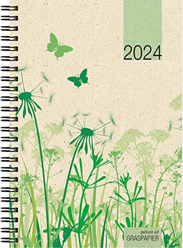 Wochenbuch Graspapier 2024 - 13,7x19,6 cm - 1 Woche auf 2 Seiten - robuster Kartoneinband - Wochenkalender - Noitzheft - 759-0640 Wochenbuch Graspapier 2024 - 13,7x19,6 cm - 1 Woche auf 2 Seiten - robuster Kartoneinband - Wochenkalender - Noitzheft - 759-0640