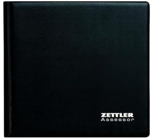 Wochenbuch Mappe Assessor 2024 - 15,8x14,7 - 1W/2S - schwarz inkl. Kalender und Notizblock -790-1020