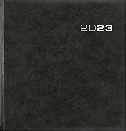 Wochenbuch Sekretär 2023 - Bürokalender 20x21 cm - Farbe: anthrazit - 1 Woche auf 2 Seiten - mit Eckperforation - Buchkalender - 786-0021 von Zettler