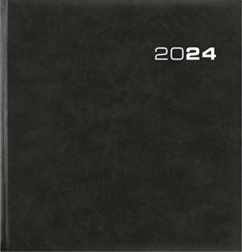 Wochenbuch Sekretär 2024 - Bürokalender 20x21 cm - Farbe: anthrazit - 1 Woche auf 2 Seiten - Buchkalender - 786-0021 Wochenbuch Sekretär 2024 - Bürokalender 20x21 cm - Farbe: anthrazit - 1 Woche auf 2 Seiten - Buchkalender - 786-0021