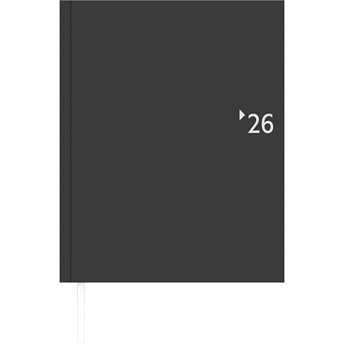 Wochenbuch anthrazit 2026 - Bürokalender 21x26,5 cm - 1 Woche auf 2 Seiten - 128 Seiten - mit Fadensiegelung - Leinenoptik - Notizbuch - 732-2621 Wochenbuch anthrazit 2026 - Bürokalender 21x26,5 cm - 1 Woche auf 2 Seiten - 128 Seiten - mit Fadensiegelung - Leinenoptik - Notizbuch - 732-2621 von ZETTLER Kalender