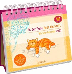 Wochenkalender 2025: Om-Katze: In der Ruhe liegt die Kraft von Pattloch
