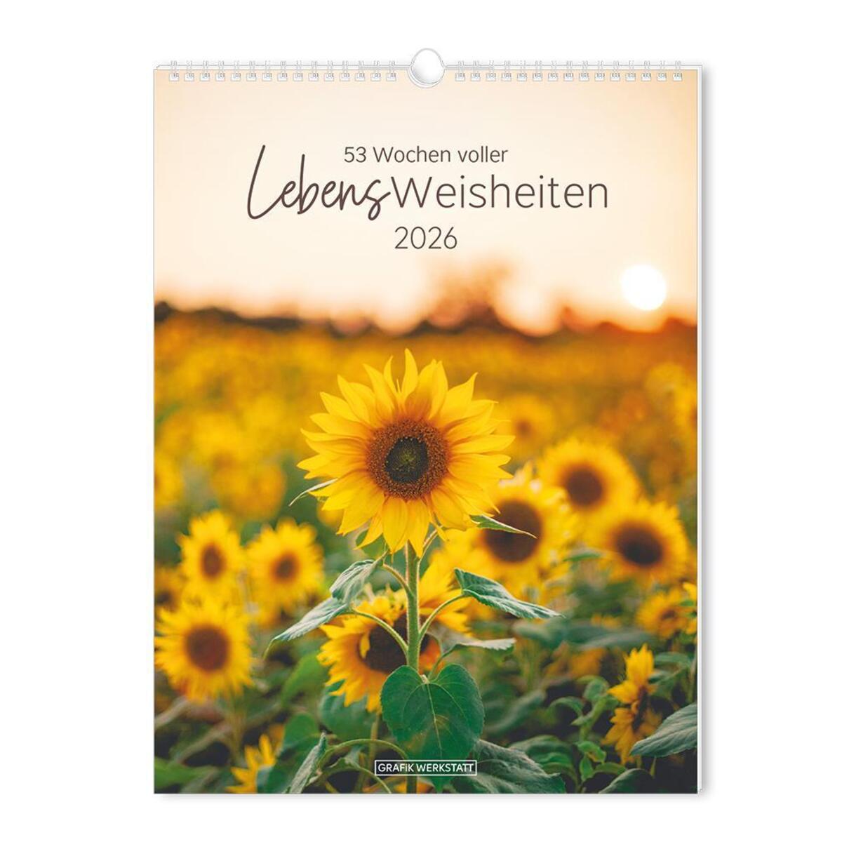 Wochenkalender 2026 LebensWeisheiten von Grafik Werkstatt