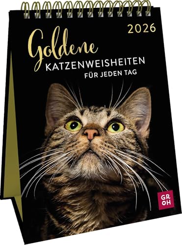 Wochenkalender 2026: Goldene Katzenweisheiten für jeden Tag: Eleganter Katzenkalender mit Katzenfotos und Zitaten in edler Goldoptik. Tischkalender zum Aufstellen im Hochformat Wochenkalender 2026: Goldene Katzenweisheiten für jeden Tag: Eleganter Katzenkalender mit Katzenfotos und Zitaten in edler Goldoptik. Tischkalender zum Aufstellen im Hochformat von Groh