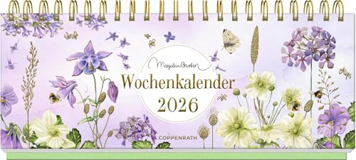 Wochenkalender 2026: violett: Tischkalender mit Wochenplaner und Eintragmöglichkeiten. Hochwertige Ausstattung, mit Ferienübersicht und Geburtstagsplaner (Tischkalender mit Wochenkalendarium) von Coppenrath Verlag GmbH & Co. KG