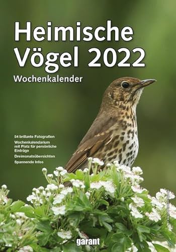 Wochenkalender Heimische Vögel 2022 von garant Verlag