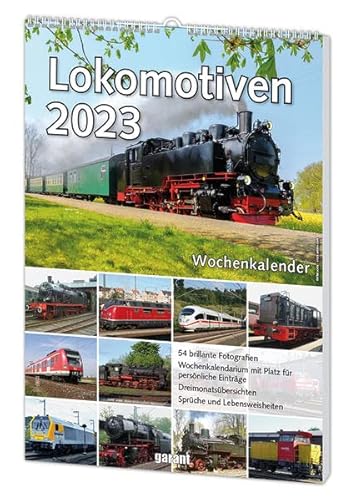 Wochenkalender Lokomotiven 2023 von Garant, Renningen