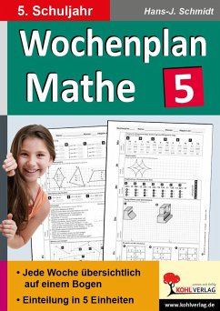 Wochenplan Mathe / Klasse 5 von KOHL VERLAG Der Verlag mit dem Baum