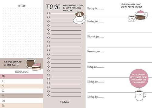 Wochenplaner Kaffee-Liebhaber: Kalender-Block ohne Datum Wochenplaner Kaffee-Liebhaber: Kalender-Block ohne Datum von dabelino