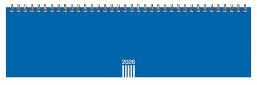 Wochenquerplaner, blau 2026: Praktischer Tischquerkalender zum Umklappen. Zeitloser Spiral-Kalender 2026 fürs Büro. Wochenplaner für den Schreibtisch. (Tischkalender Heye) von Heye