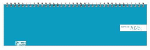 Wochenquerplaner Petrol 2025: times&more Tischkalender mit Muster. Handlicher Wochenplaner im Querformat. Tischquerkalender 2025 zum Planen von Terminen. (Bürokalender Heye) von Heye