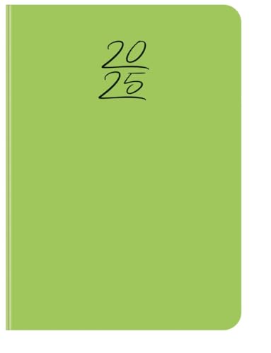 Wochentimer Colour grün 2025: Terminkalender mit Wochenübersicht und Lesezeichenband. Taschenkalender im Format: 11 x 15,5 cm von Korsch Verlag