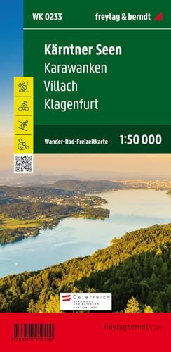 Wörthersee und Umgebung, Wander-, Rad- und Freizeitkarte 1:50.000, freytag & berndt, WK 0233: Klagenfurt - Karawanken, mit APP, wasserfest und reißfest (freytag & berndt Wander-Rad-Freizeitkarten) von FREYTAG-BERNDT UND ARTARIA