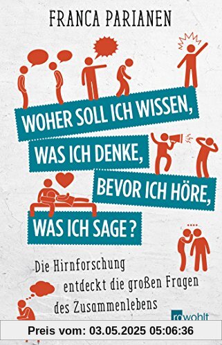 Woher soll ich wissen, was ich denke, bevor ich höre, was ich sage?: Die Hirnforschung entdeckt die großen Fragen des Zusammenlebens