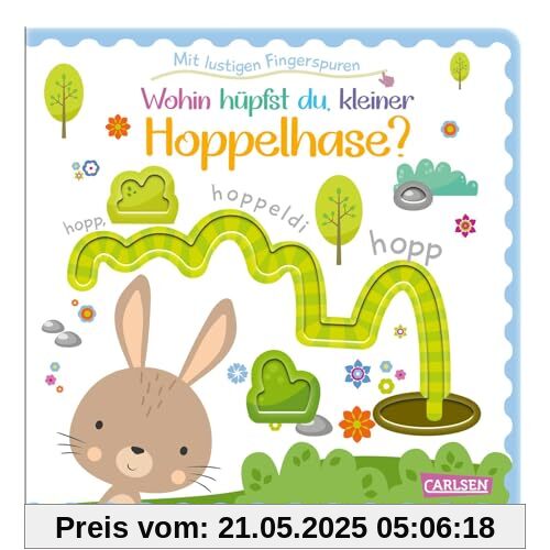 Wohin hüpfst du, kleiner Hoppelhase?: Mit bunten Stanzungen zum Fühlen | Fröhliches erstes Hasenbuch zum Mitmachen für die Kleinsten Wohin hüpfst du, kleiner Hoppelhase?: Mit bunten Stanzungen zum Fühlen | Fröhliches erstes Hasenbuch zum Mitmachen für die Kleinsten