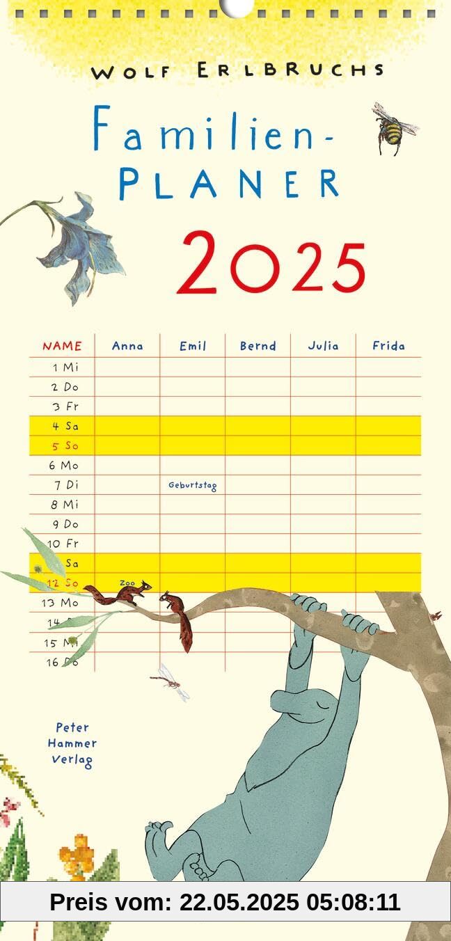 Wolf Erlbruchs Familienplaner 2025 Wolf Erlbruchs Familienplaner 2025