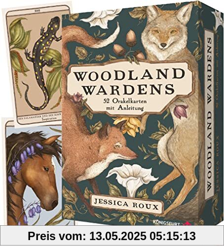 Woodland Wardens: 52 Orakelkarten mit Booklet (Krafttierkarten für Erwachsene und Kinder, Orakeldeck Neuerscheinung 2023, Deutsch)