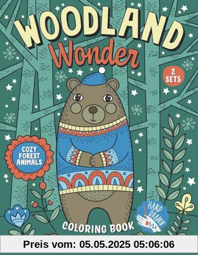 Woodland Wonder: Cozy Forest Animals Coloring Book Woodland Wonder: Cozy Forest Animals Coloring Book