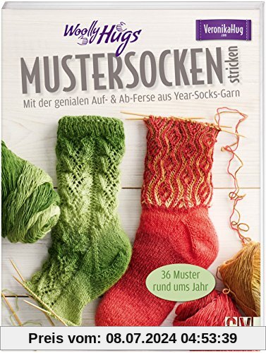 Woolly Hugs Mustersocken stricken: Mit der genialen Auf- & Ab-Ferse - aus Year-Socks-Garn