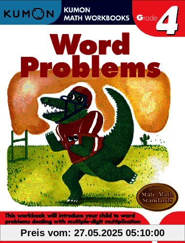 Word Problems, Grade 4 (Kumon Math Workbooks)