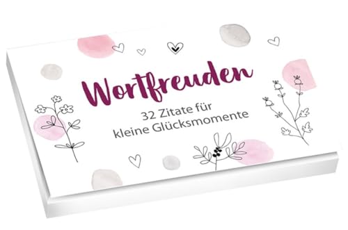 Wortfreuden - Textkarten: 32 Zitate für kleine Glücksmomente von Gerth Medien