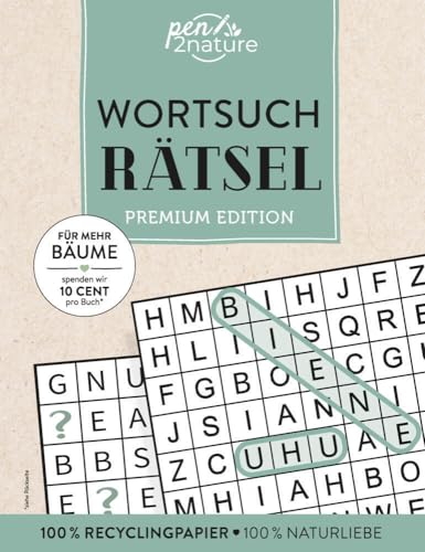 Wortsuchrätsel I Premium Edition I hochwertiger Knobelspaß von Pen2Nature (pen2nature Rätsel) von Pen2nature