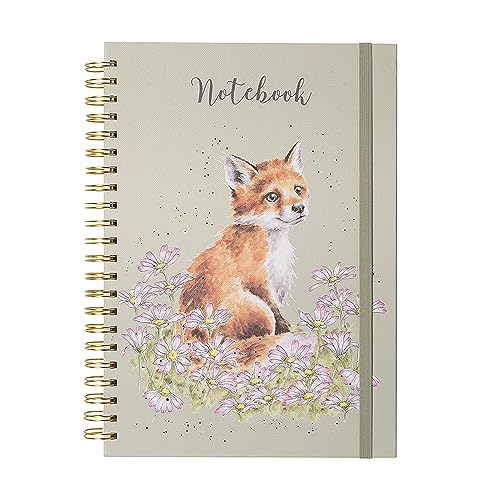 Wrendale Designs A4 Fox Notebook - Make My Daisy (Green)