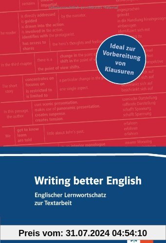 Writing better English A2-B2: Lernwortschatz zur Textarbeit