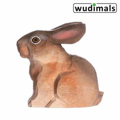 Wudimals A040702 - Hase, Hare, handgeschnitzt aus Holz von Corvus