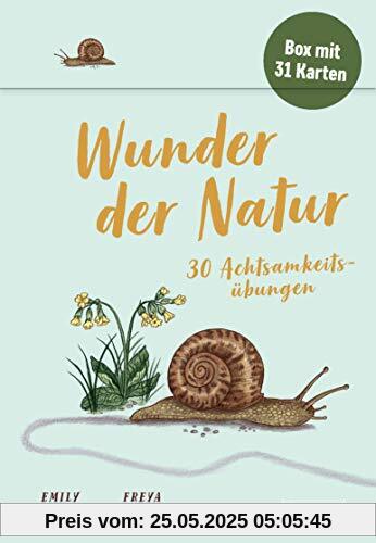 Wunder der Natur - 30 Achtsamkeitsübungen: Box mit 31 Karten