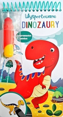 Wysportowane dinozaury Kolorowanka wodna von Olesiejuk