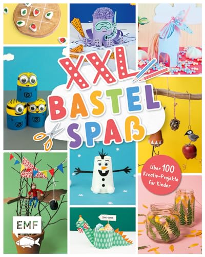 XXL Bastelspaß für kleine Kreative: Über 100 Kreativ-Projekte für Kinder ab 3 Jahren: Basteln mit Papier, Naturmaterialien, Klopapierrollen und Co. XXL Bastelspaß für kleine Kreative: Über 100 Kreativ-Projekte für Kinder ab 3 Jahren: Basteln mit Papier, Naturmaterialien, Klopapierrollen und Co.