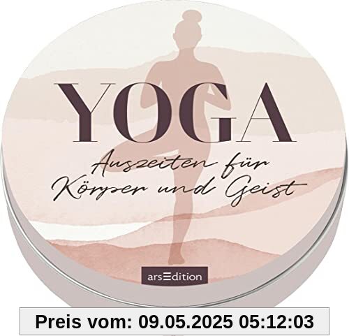 Yoga-Auszeiten für Körper und Geist: 25 inspirierende Karten in hochwertiger Dose