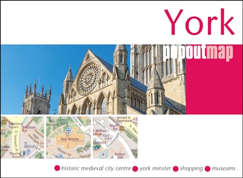 York Single: Pocket size, pop up city map of York (PopOut Maps) von PopOut Maps