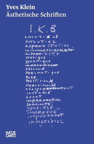 Yves Klein: Ästhetische Schriften (Hatje Cantz Text)